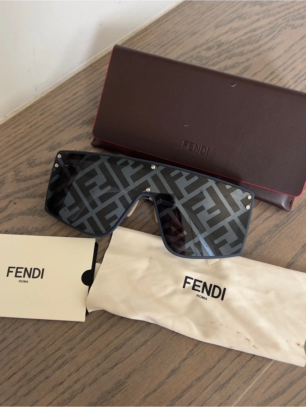 Fendi Men Ff M 0076/G/S Sunglasses OPJP Blue /7R Blue Silver